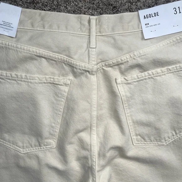 NWT Agolde Ren High Rise Wide LegSize 31Brown Rice 🍚😍
